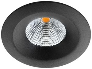 Downlight LED SG UniLED IsoSafe 7W 670lm 927 IP20/IP54 42° REG Ø94mm nero