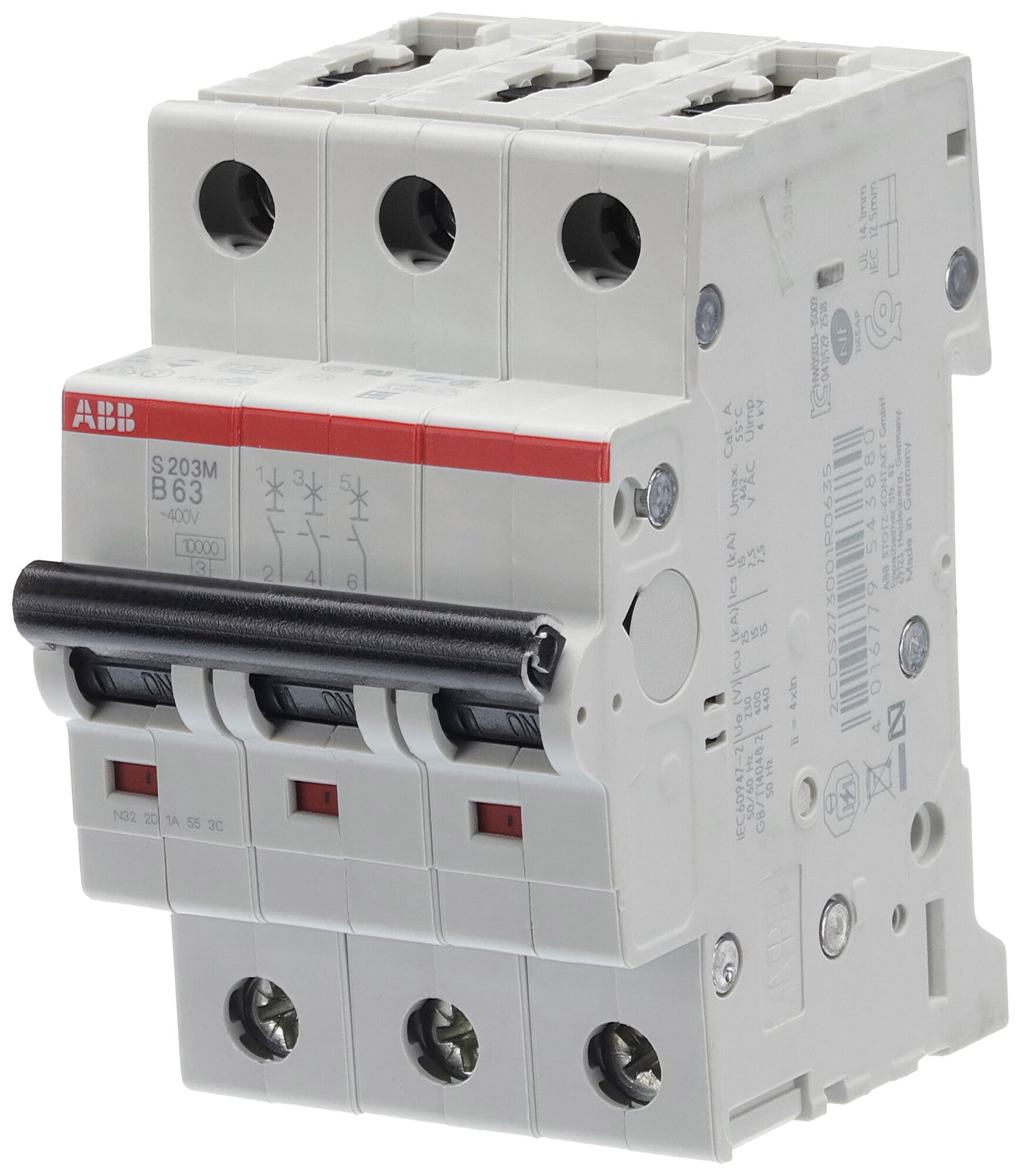 Leitungsschutzschalter ABB S203M-B63 63A B 10kA