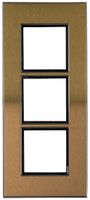 UP-Kopfzeile Legrand Arteor 1×3 horizontal 213×92mm Gold Brass