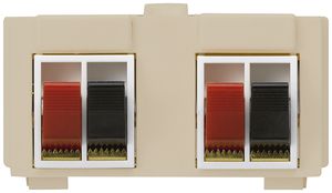 Modulo multimedia M3 con 4×LS morsetti rosso/ne kallysto beige