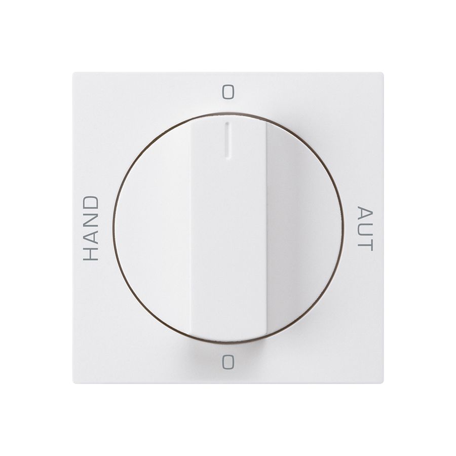 Frontset für Drehschalter S2 weiss 60×60 kallysto 0-Hand-0-Aut.