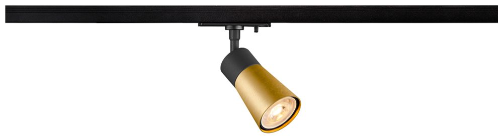Spot SLV PURI 2.0 Cone GU10 1×6W VAR AD1PH Ø55mm noir/or