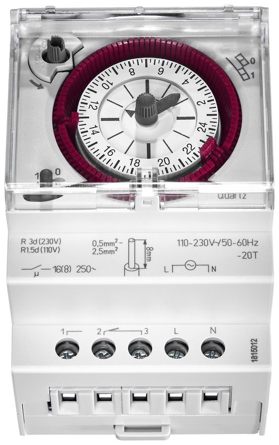 Timer AMD ELBRO talento 211 SK 1-0-Timer 110…230V 24h 15min 16A