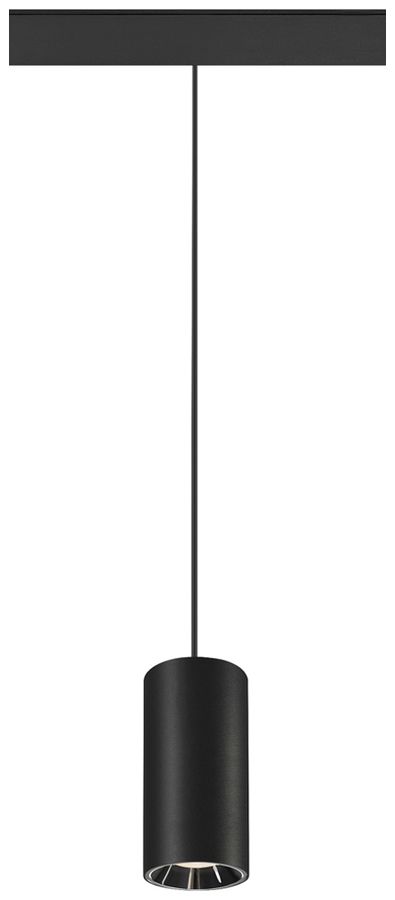 LED-Pendelleuchte SLV NUMINOS S 48V AD 16W 1200lm 940 DALI Ø60 schwarz/Silber