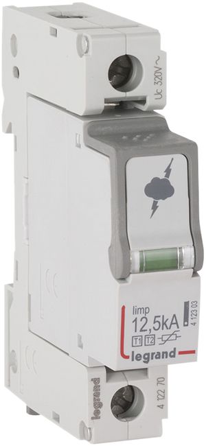 Limitatore di sovrat.Legrand T1+T2 1L Iimp.12.5kA, Imax.60kA