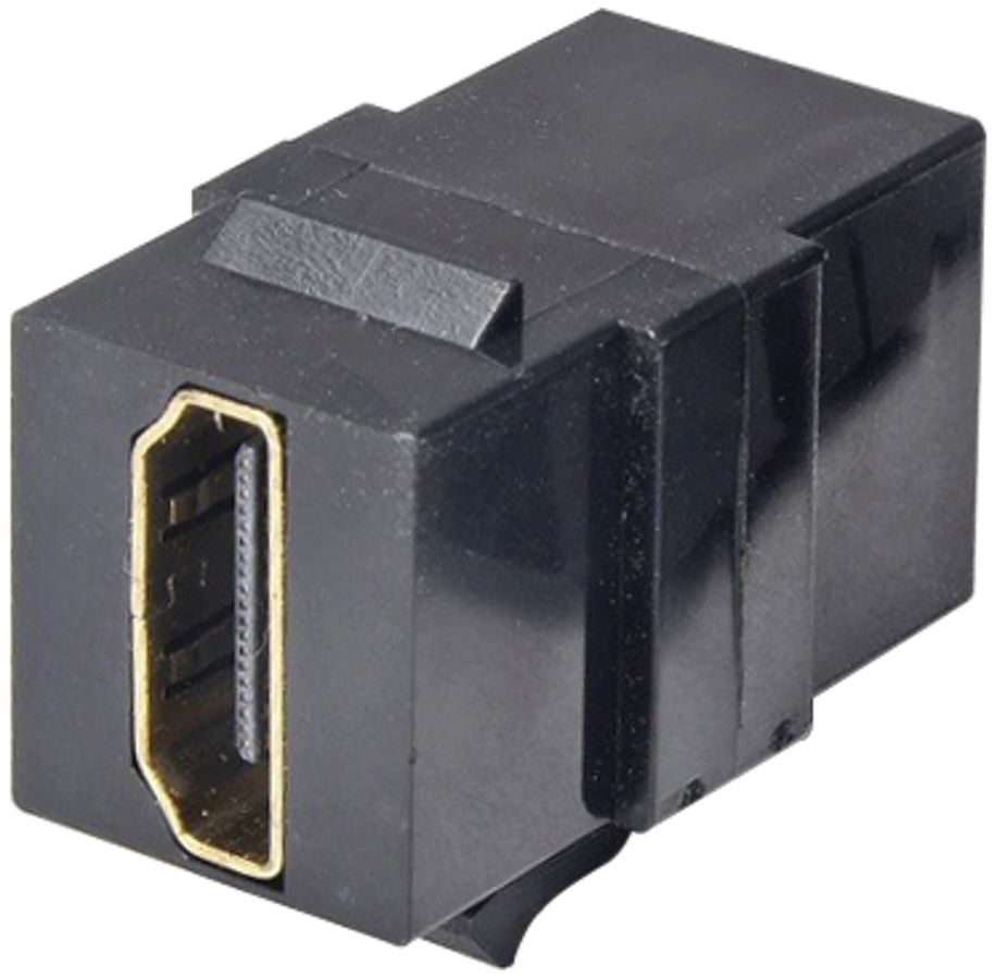 HDMI-Modul Cecoflex, Keystone, 4K/60Hz f/f, schwarz