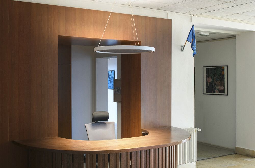 Abdeckplatte SLV ONE Ø755×38mm Filz grau Akustik