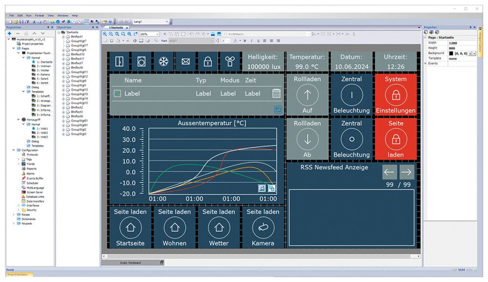 Logiciel KNX MDT VCS-PRO.04 visualisation multilingue