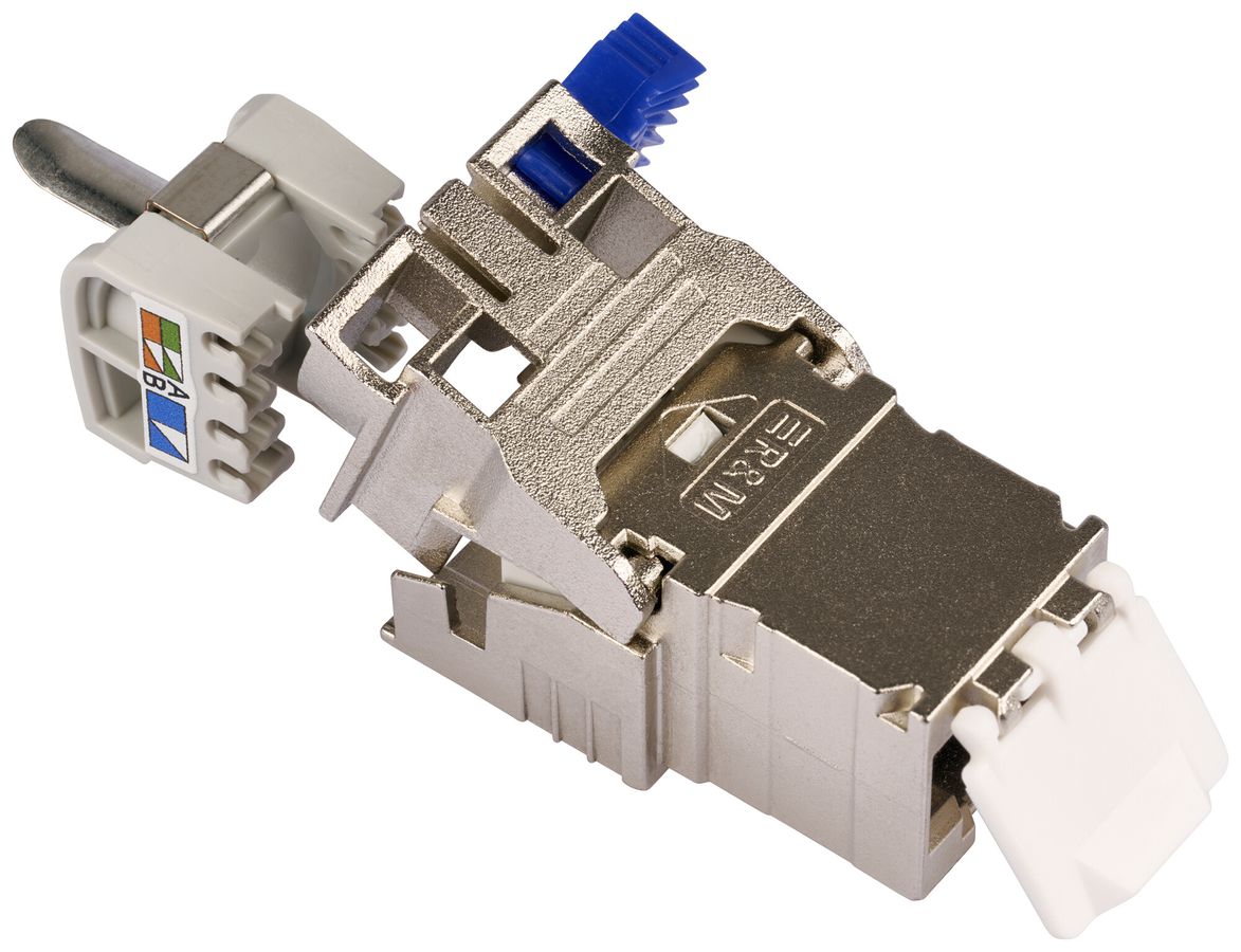 Anschlussmodul R&Mfreenet EL4.0 RJ45/s Kat.6 IDC AWG22…26 blau 100Stk