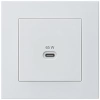 UP-USB-Ladesteckdose Hager kallysto.pro Typ C 65W 3250mA weiss