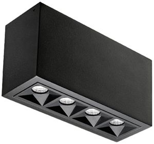 LED-Deckenleuchte SG Inspire 8W 450lm 927 DIM 160×59mm schwarz