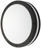 Luminaire apparent LED SG Evje HF 12W 1180lm 830 IP65 direct/indirect Ø320 noir