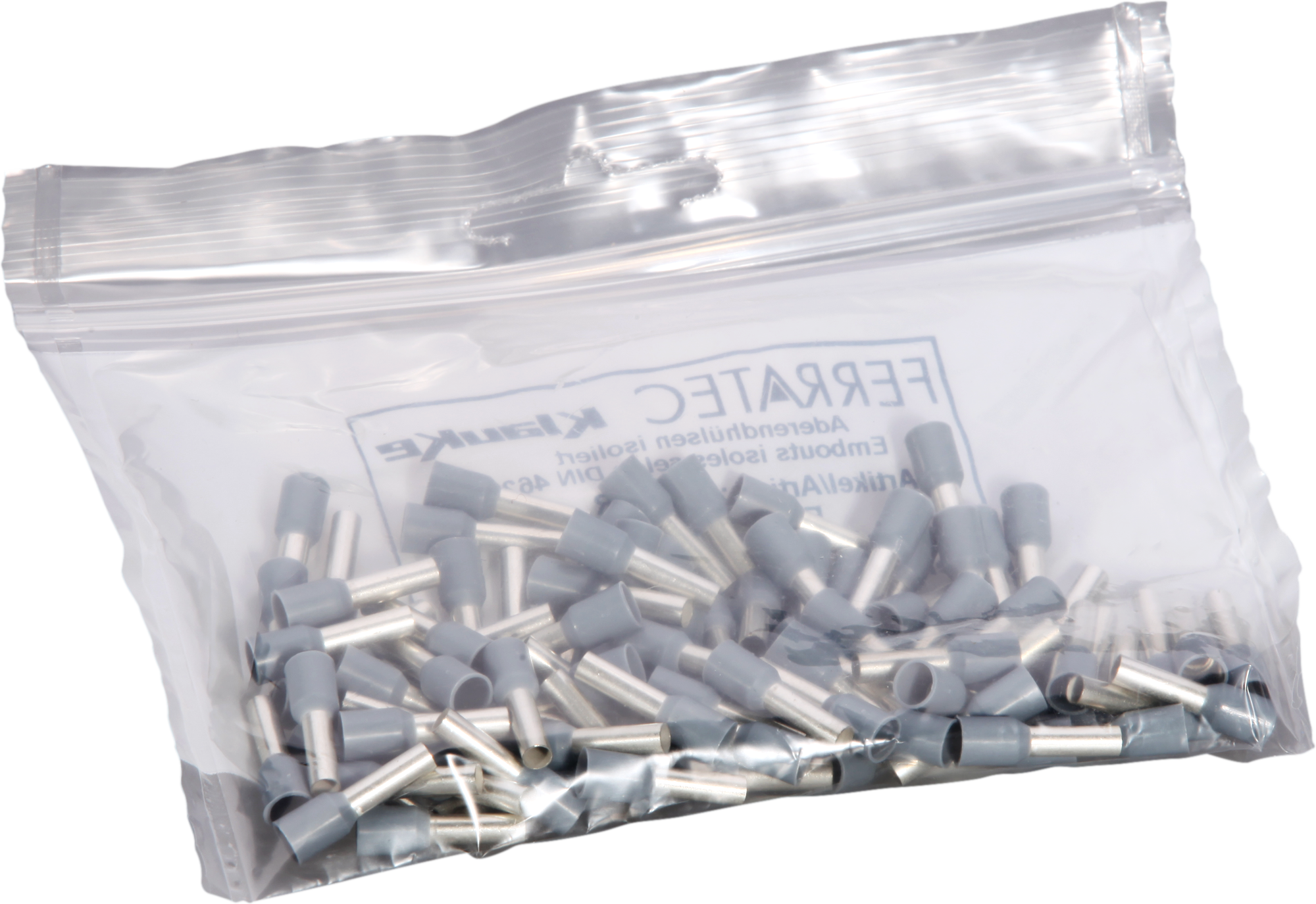 Aderendhülse Typ A isoliert 4mm²/9mm grau