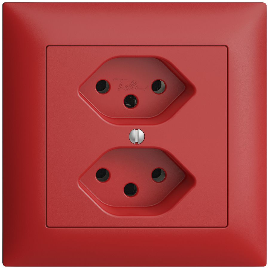 UP-Steckdose EDIZIOdue 2×T13 berry