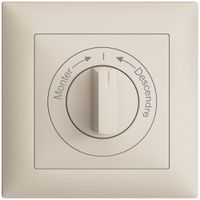 Kit front.Monter->I<-Descendre EDIZIOdue 88×88mm crema