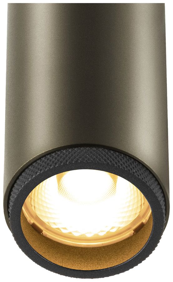 Spot LED SLV GRIP S 1×9.8W 530lm 927 29° DALI 48V AD Ø30×101mm bronzo