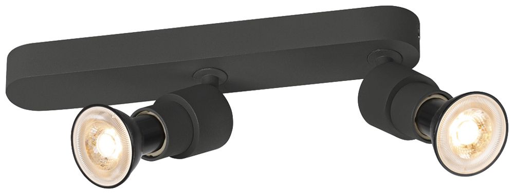 Spot SLV PURI 2.0 Basic CW GU10 2×6W REG 258×42×96mm nero