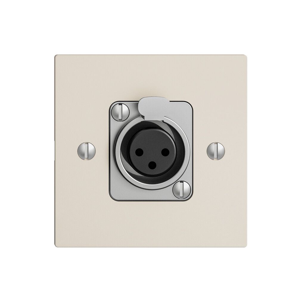 UP-Montageset EDIZIOdue für XLR weiss