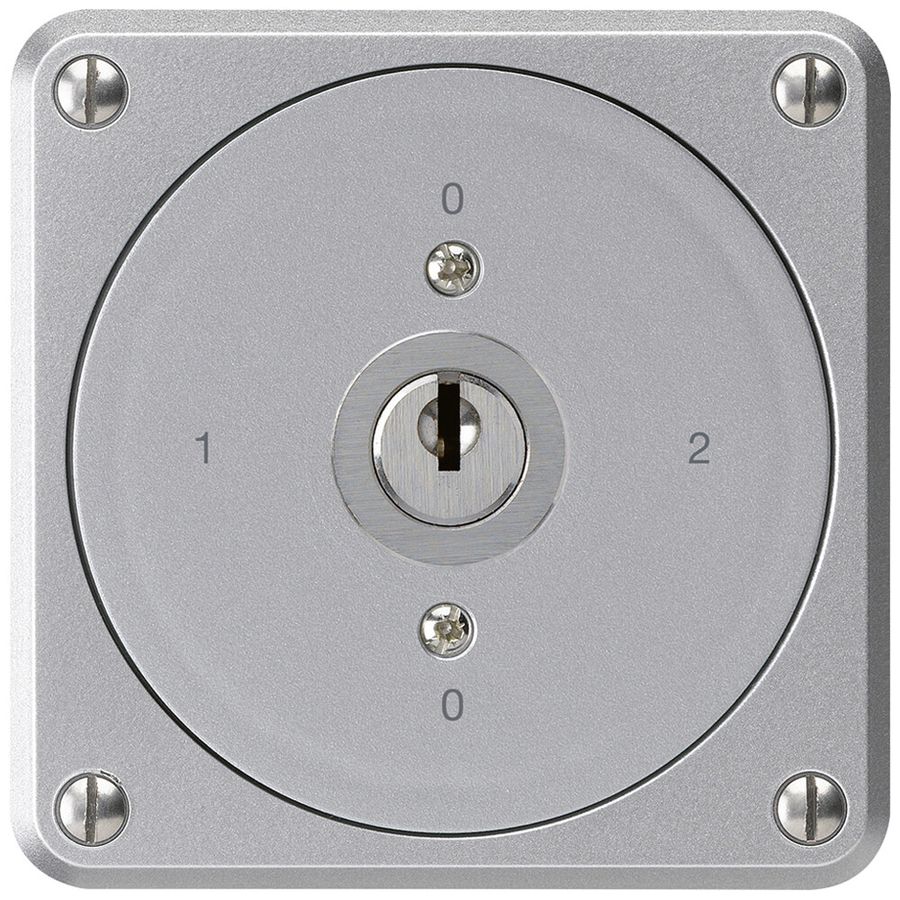 UP-Schlüsselschalter robusto ohne Klappdeckel 2/1P aluminium