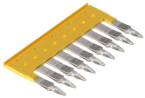 Connexion transversale Weidmüller ZQV 4/9 branché 9L 6.1mm isolé 32A jaune