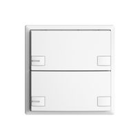 KNX-Taster RGB EDUE, 250mW, m.RGB-LED, 2×Taste, 2×Tastenb., ws