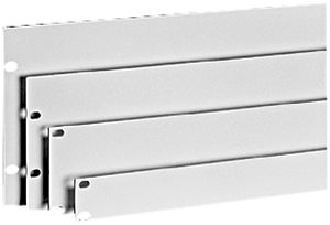 Blindplatte 19" Swissline 1HE Stahl weiss