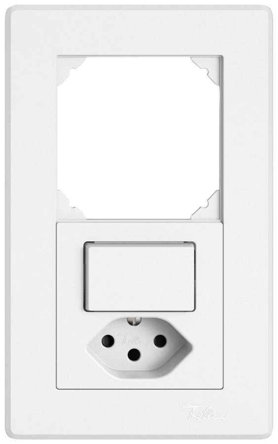 Combinaison ENC EDIZIO.liv SNAPFIX® 2×1 156×96mm vide+schéma 3/1L+T13 blanc