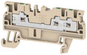 Borne de passage joignable WM S3C 1.5mm² 17.5A 500V ressort 3×1 DIN35 be