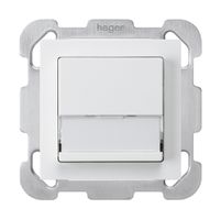 UP-Sonnerietaster kallysto weiss A/1L Namensschild 37×15mm Befestigungsplatte