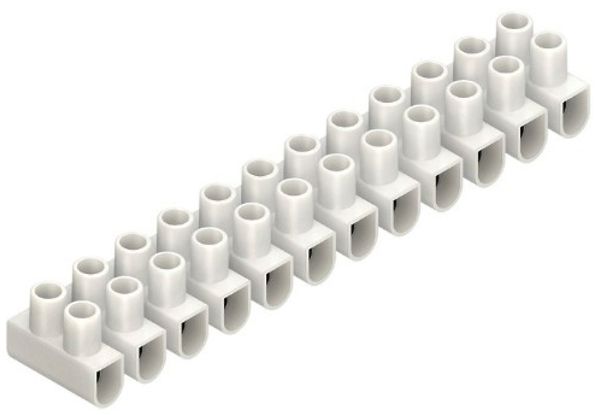 Barrette de bornes Kleinhuis 12P 4…16mm² 76A 450V blanc