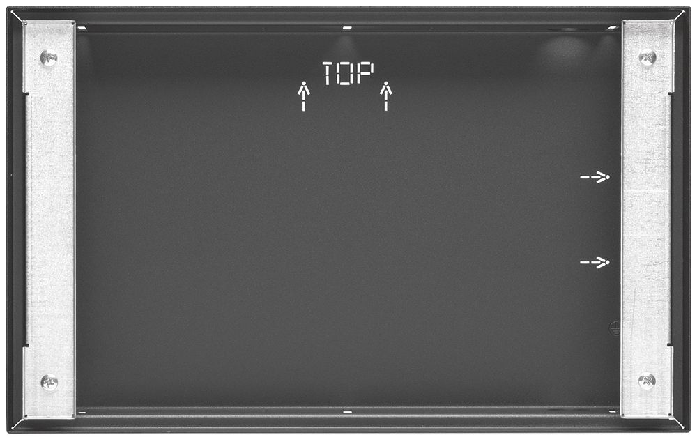 UP-Einbaugehäuse Hager schwarz WDW161 für 16" Touch-Panel