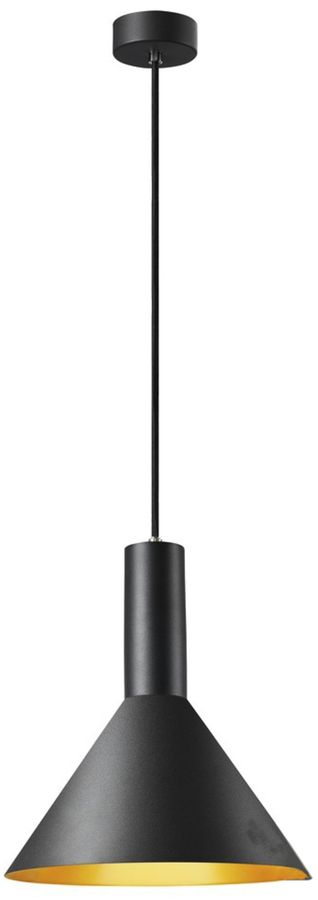 Lampada a sospensione SLV PHELIA 275 E27 23W Ø275×320mm nero/oro