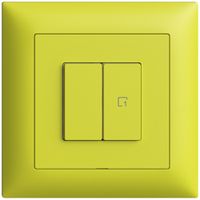 UP-Druckschalter 1K/2T Szene WLAN Edue Wiser lemon
