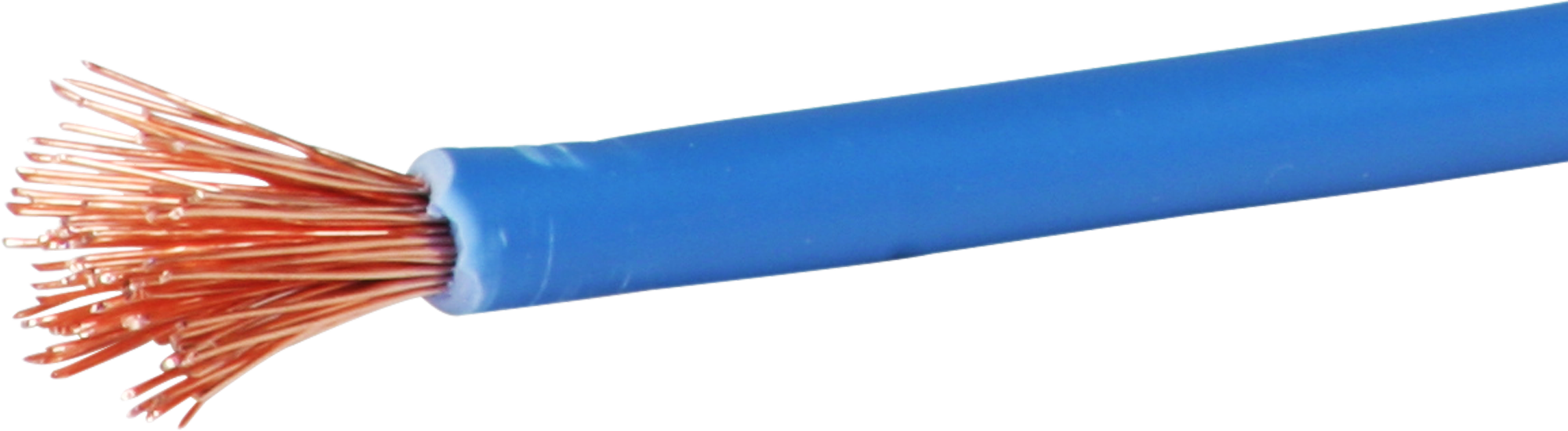 T-Litze halogenfrei 6mm² hellblau Eca, Ring à 100m