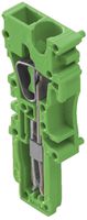 Fiche Weidmüller ZP 2.5/1AN ZA avec ergot connexion à ressort 2.5mm² 1L vert