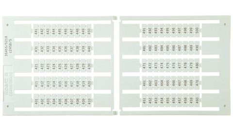 Targhette di denominazione, 6×12 mm