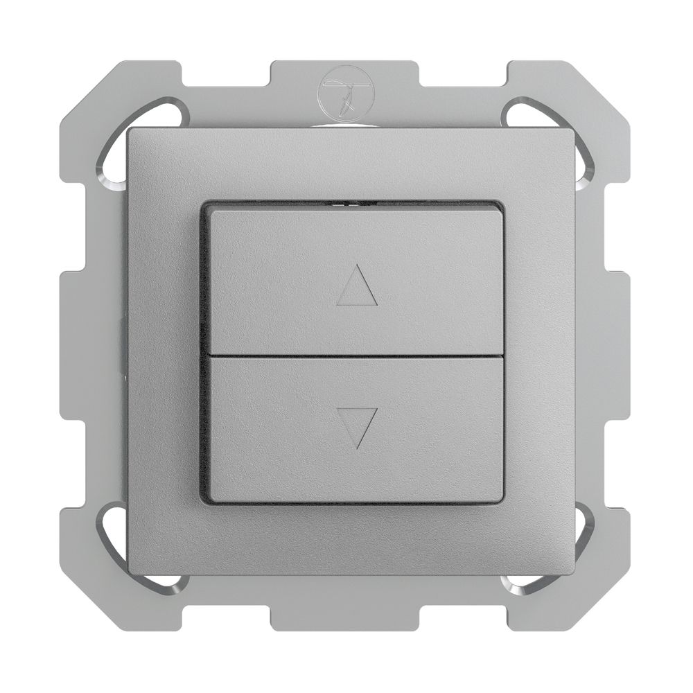 UP-Storentaster EDIZIOdue FM silver 1-Kanal