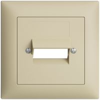 Frontset EDIZIOdue vanille 88×88mm 2×RJ45