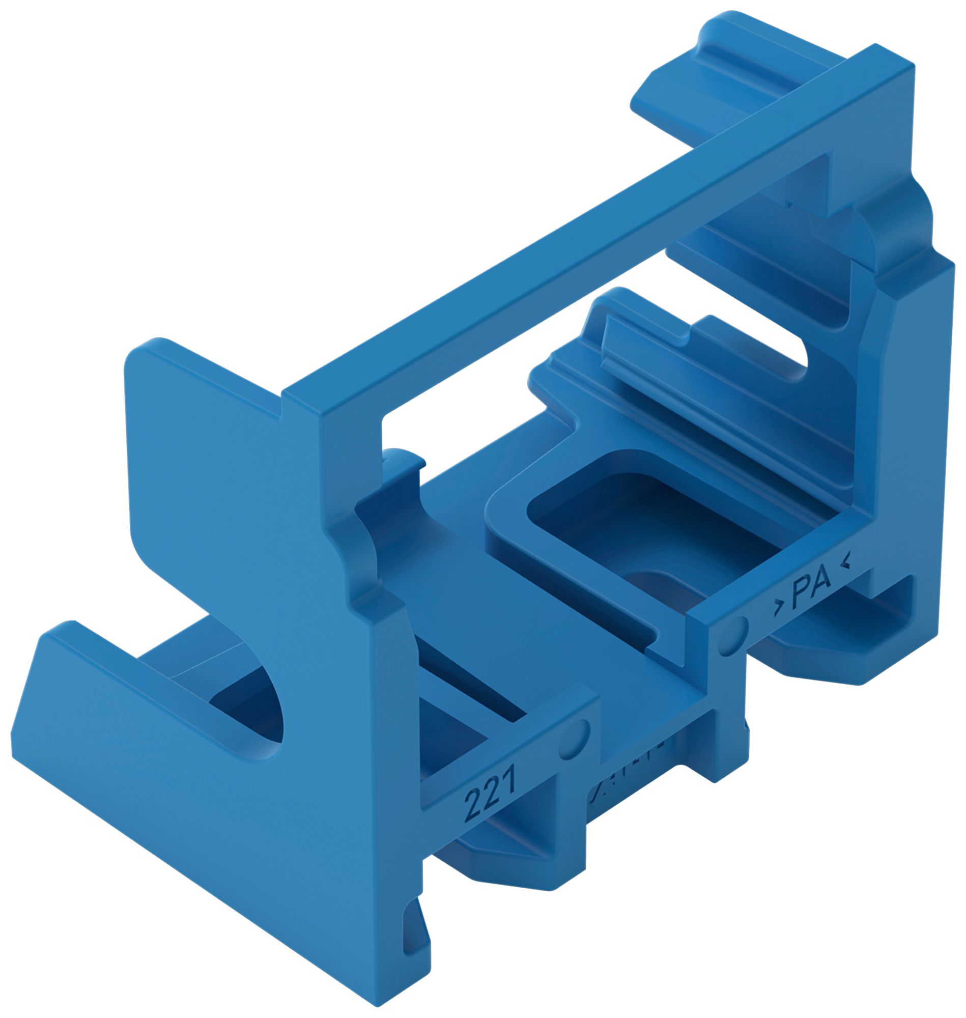 Adaptateur de fixation WAGO s.décharge de traction p.10×4mm² latérale bl