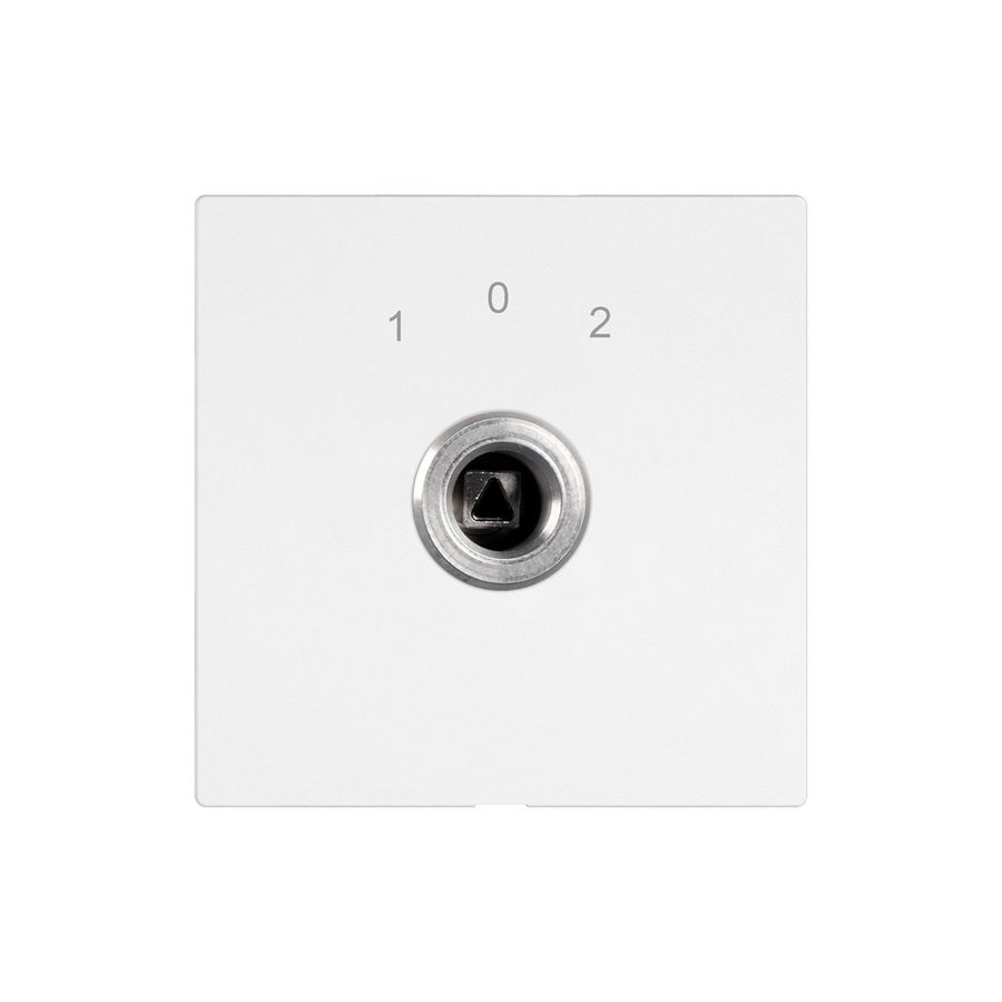 Schlüsselschalter EDIZIO.liv 1P Vierkant/Dreieck 20A 690V 1-0-2 galv.Kont.ws