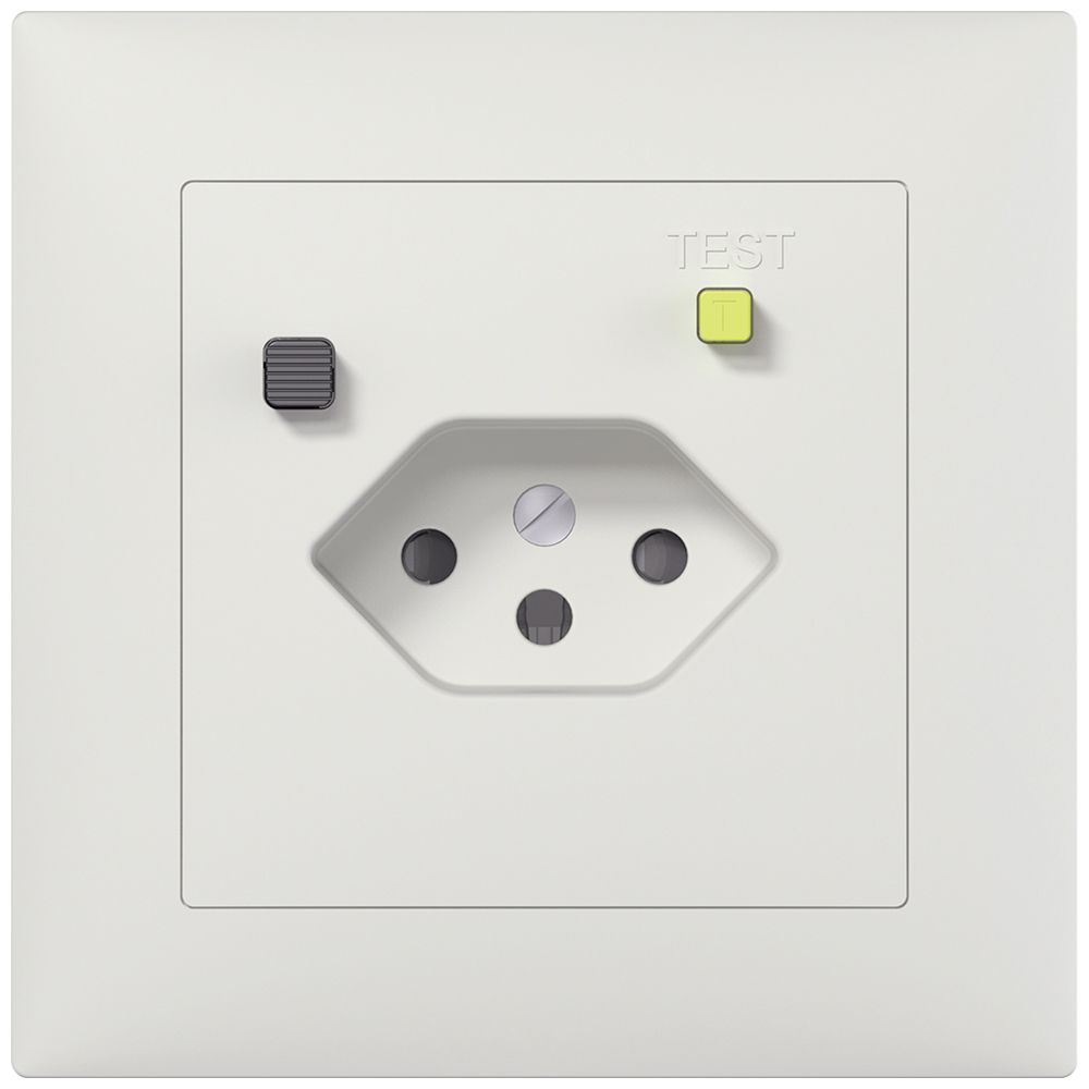 UP-FI-Steckdose SIDUS B T13 30mA, shutter, weiss