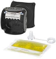 Scatola di derivazion.AP Hensel WP nero 1.5…2.5mm² 5P 350ml 20A