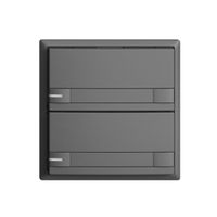 KNX-Taster RGB EDUE, 250mW, m.RGB-LED, m.Papiereinlage, 2×Taste, 2×Tastenb., dgu