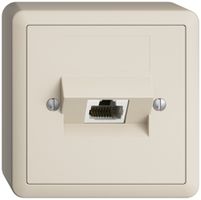 Prise AP 1×RJ45/u 4P ITplus EDIZIOdue crema