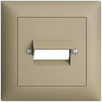 Frontset EDIZIOdue sand 88×88mm 2×RJ45
