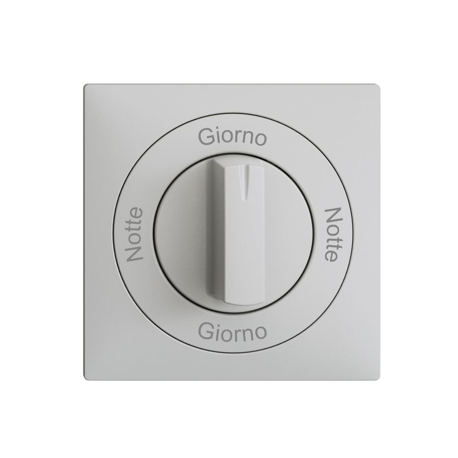 Frontset Notte-Giorno-Notte-Giorno EDIZIOdue 60×60mm hellgrau