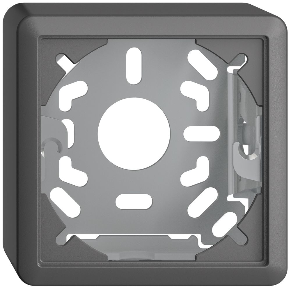 Cappa con piastra di base 39mm EDIZIOdue grigio scuro