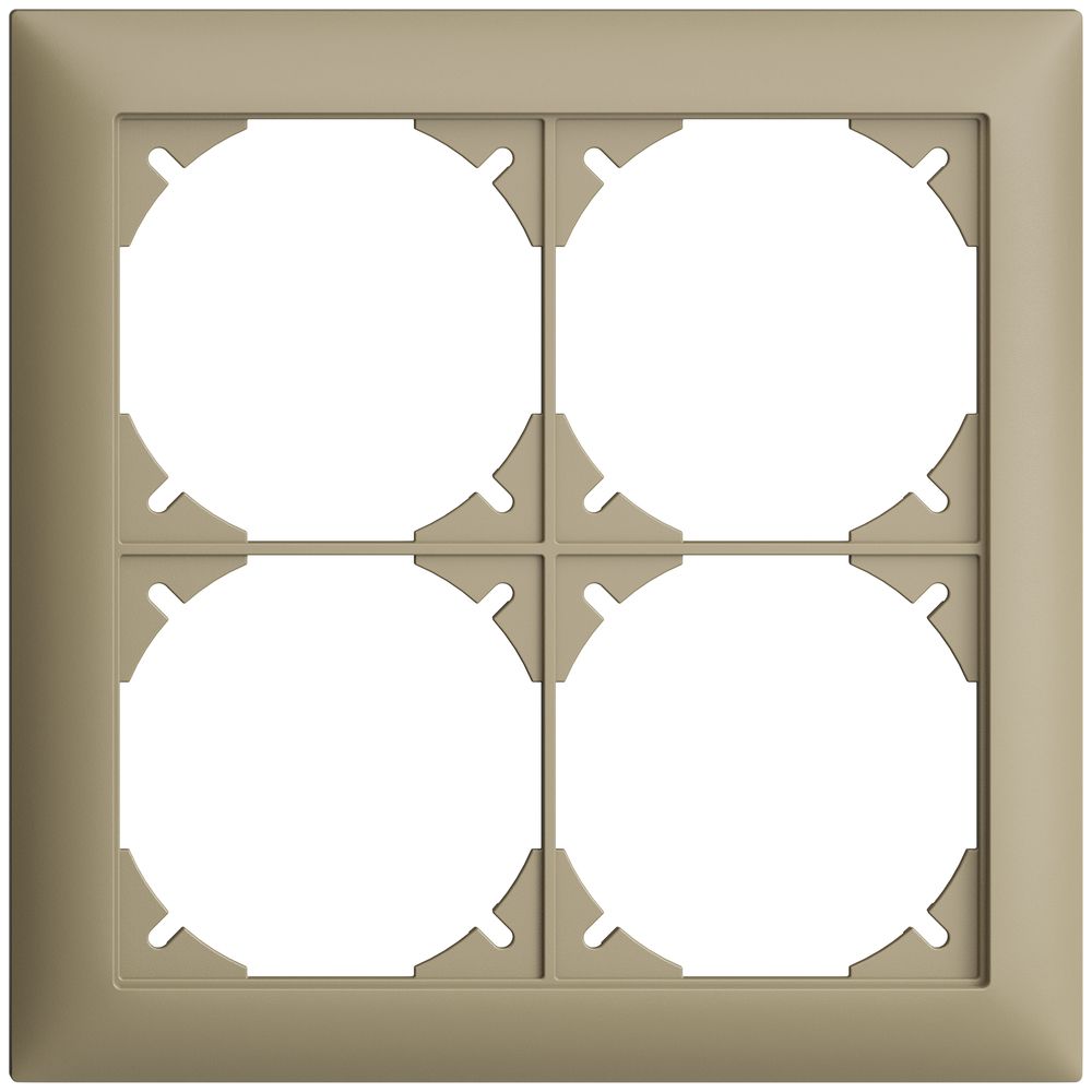 Abdeckrahmen EDIZIOdue 2×2 sand