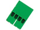 Steckergehäuse Weidmüller STGH 4 ZRV1.5/PE GN geschlossen, 1.5mm² 63V 4A grün