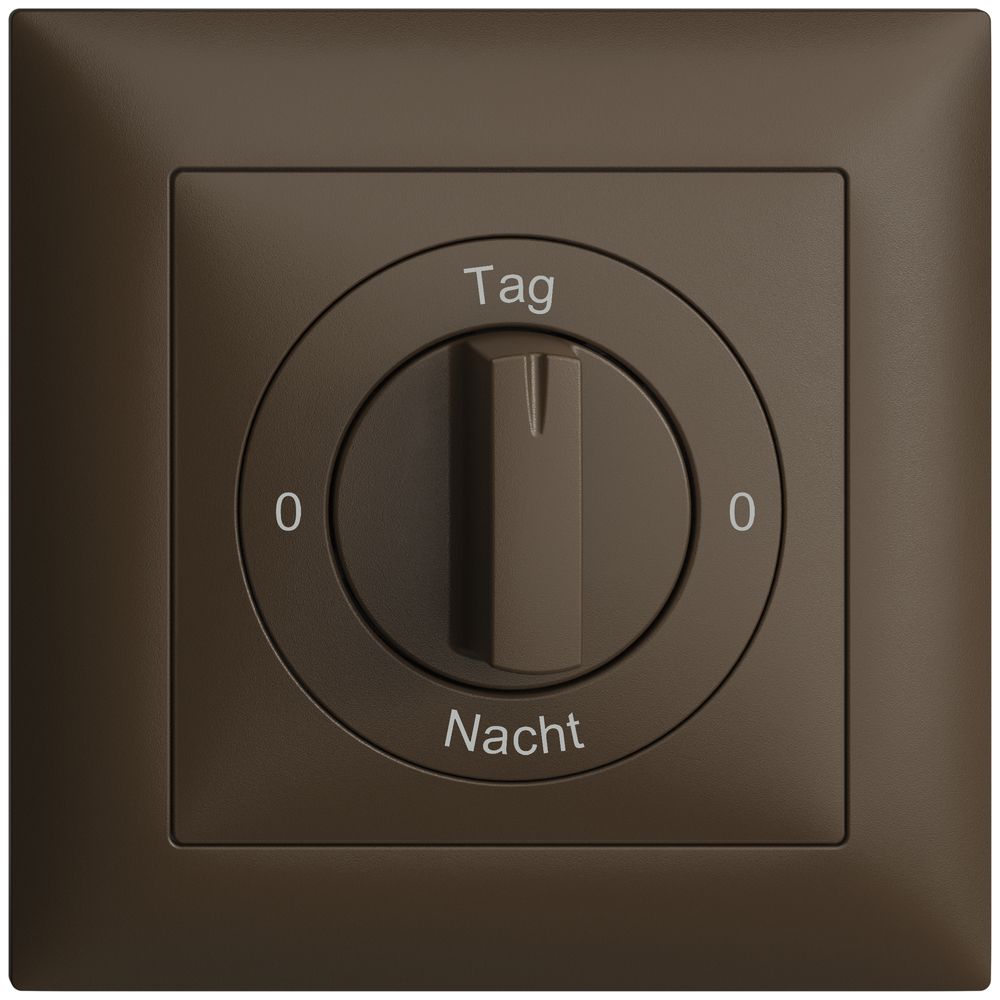 Kit front. 0-Tag-0-Nacht EDIZIOdue coffee 88×88mm pour interr.rot